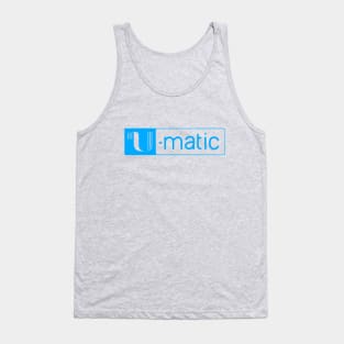 3/4" U-matic Light Blue logo Umatic Tank Top